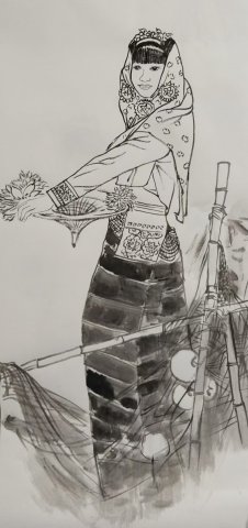 ���۳��������ݰ�Ůͼ����չ��ī���е����Ϸ������������¡�